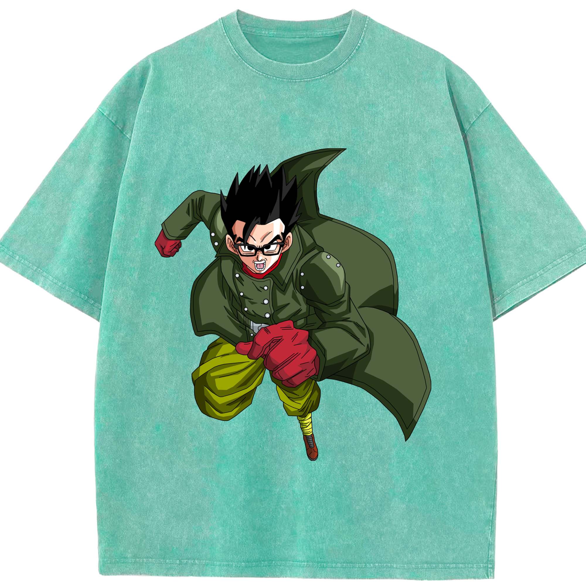 （画像用） ドラゴンボール 孫 悟飯（そんごはん）DRAGON BALL Son Gohan 綿100% ヴィンテージ風 半袖Tシャツ（フロントプリント）